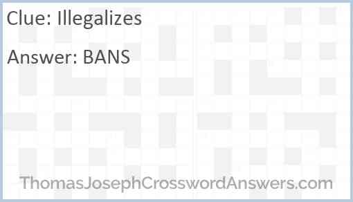 Illegalizes Answer
