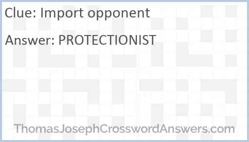 Import opponent Answer
