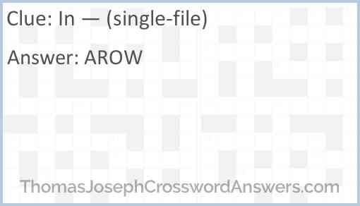 In — (single-file) Answer