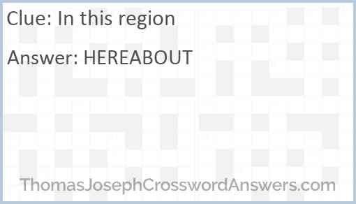 In this region Answer