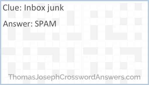 Inbox junk Answer