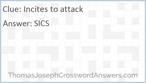 Incites to attack Answer