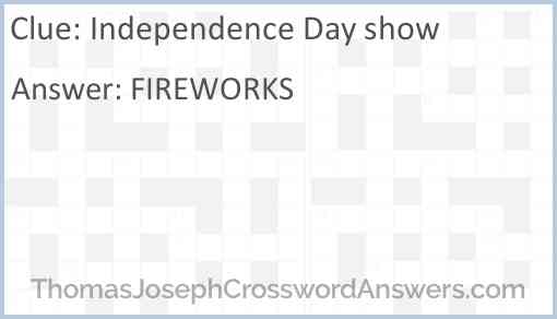 Independence Day show Answer