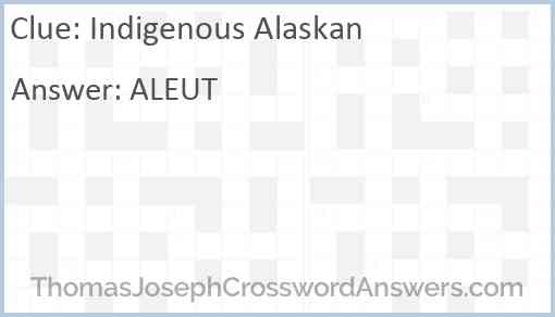 Indigenous Alaskan Answer