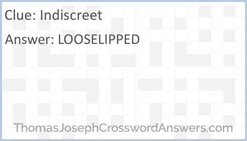 Indiscreet Answer