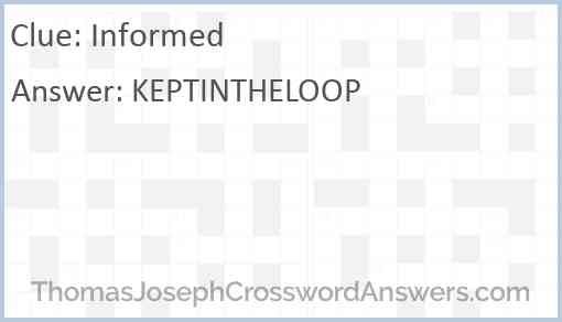 Informed Answer