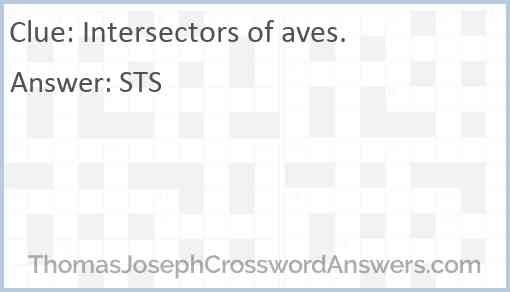 Intersectors of aves. Answer