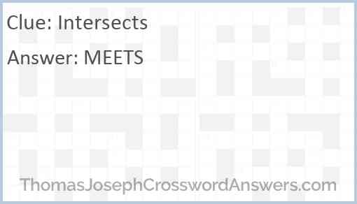 Intersects Answer