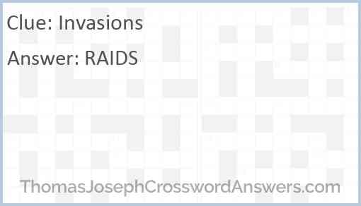 Invasions Answer