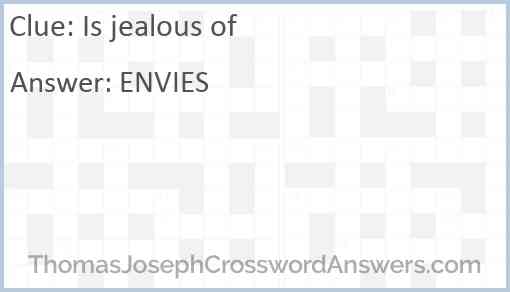 Is jealous of Answer
