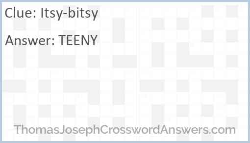 Itsy-bitsy Answer