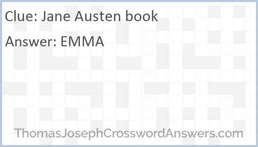 Jane Austen book Answer