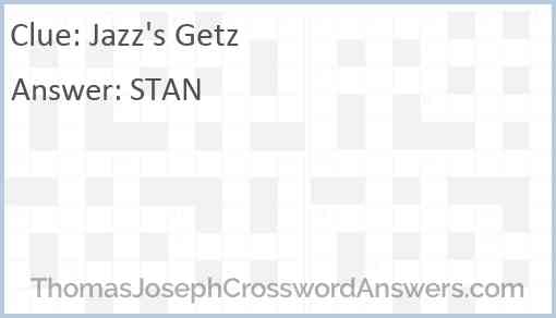 Jazz’s Getz Answer