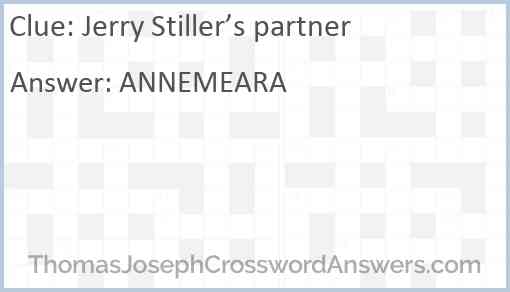 Jerry Stiller’s partner Answer