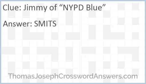 Jimmy of “NYPD Blue” Answer