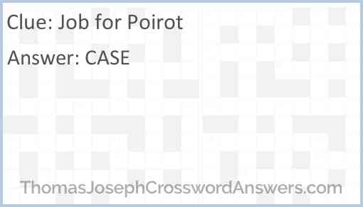 Job for Poirot Answer