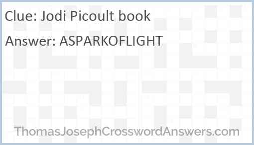 Jodi Picoult book Answer