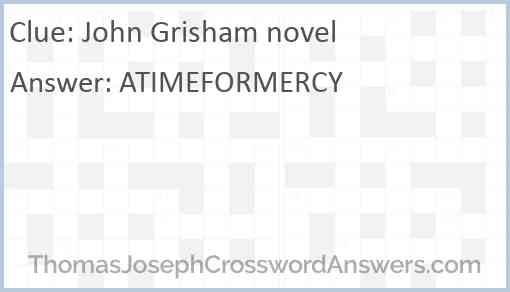 John Grisham novel Answer