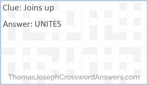 Joins up Answer