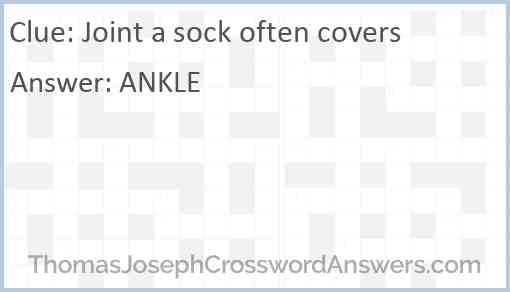Joint a sock often covers Answer