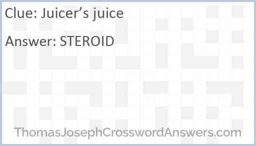 Juicer’s juice Answer