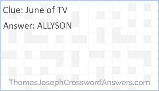 June of TV Answer