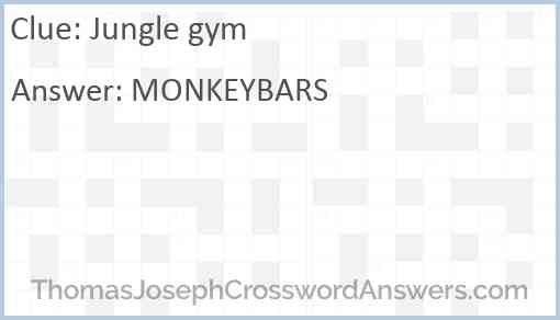 Jungle gym Answer