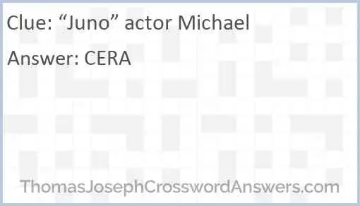 “Juno” actor Michael Answer