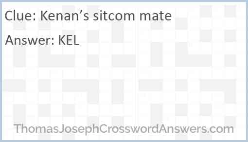 Kenan’s sitcom mate Answer