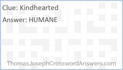 Kindhearted Answer