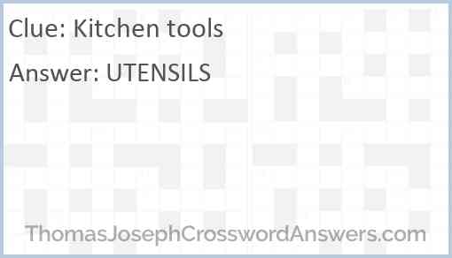 Kitchen tools Answer