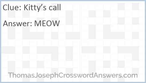 Kitty’s call Answer