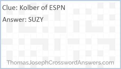 Kolber of ESPN Answer