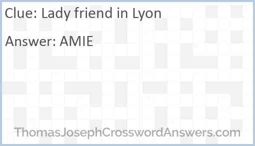 Lady friend in Lyon Answer