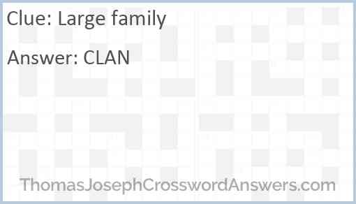 Large family Answer