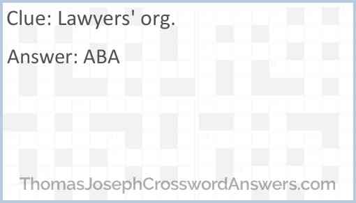 Lawyers’ org. Answer