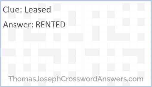 Leased Answer