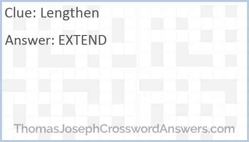 Lengthen Answer