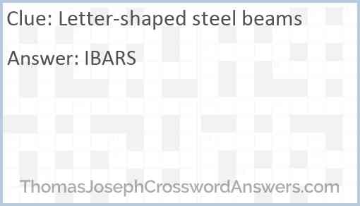 Letter-shaped steel beams Answer