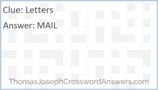 Letters Answer
