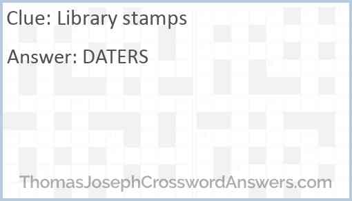 Library stamps Answer