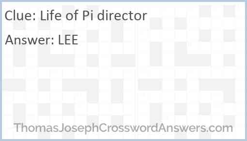 “Life of Pi” director Answer