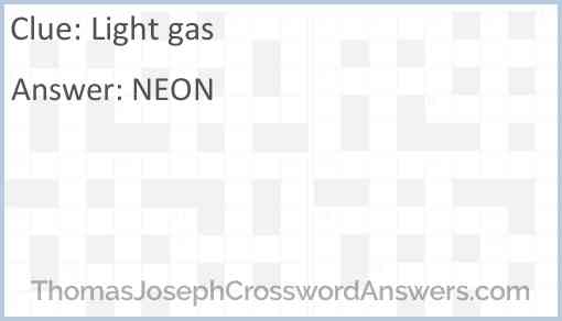 Light gas Answer