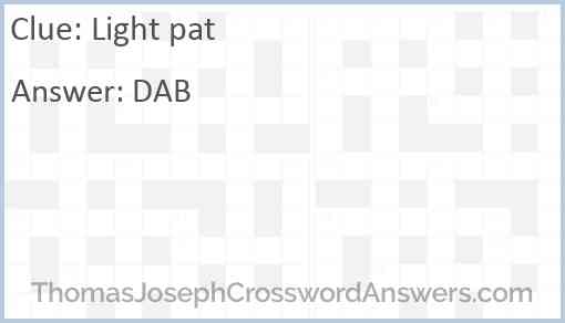 Light pat Answer