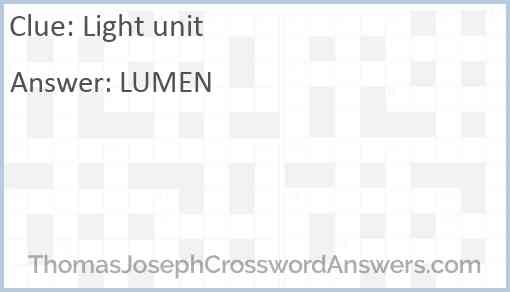 Light unit Answer