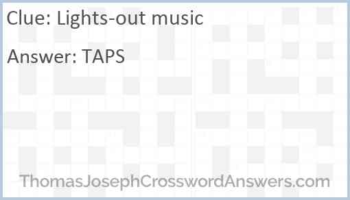 Lights-out music Answer