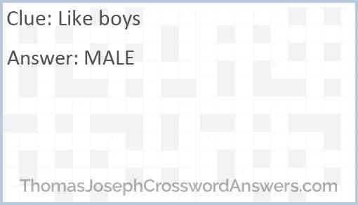 Like boys Answer