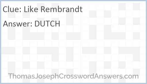Like Rembrandt Answer
