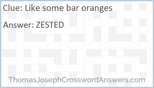 Like some bar oranges Answer