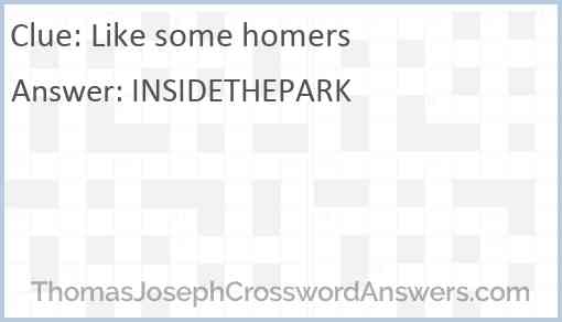 Like some homers Answer